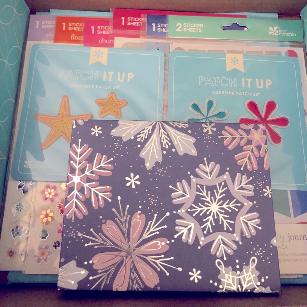 Erin Condren Sticker/Patch Bundle w/Cookie Cutter